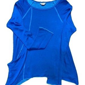Hard Tail Forever Frolic Asymmetrical Sweatshirt Top Small.